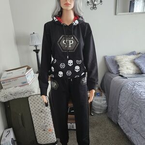 Philip Plain Tracksuit Women’s Set From Europe. Rhinestone. NWT. Size S